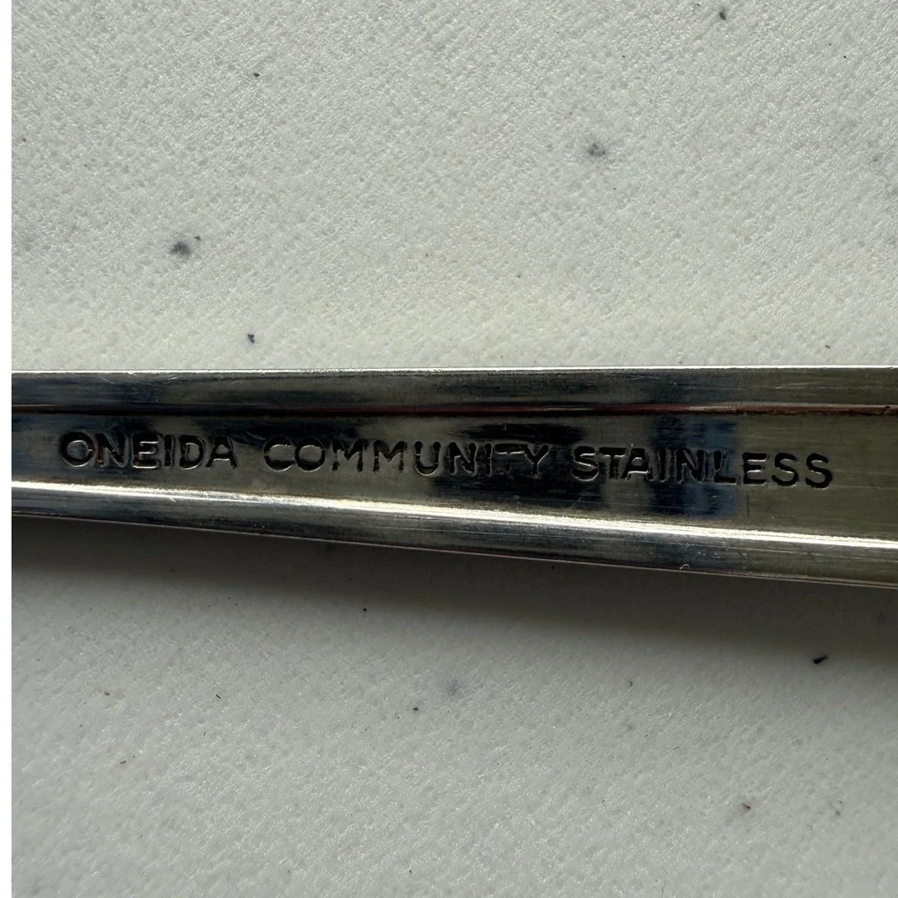 Vintage Oneida Community Stainless Via Roma Serving Spoon